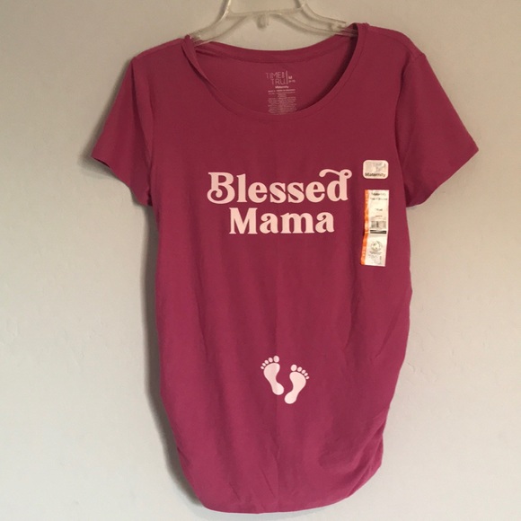 Time and Tru Maternity Graphic Tee
Blessed Mama Pink New Size M (8-10) - Picture 2 of 9